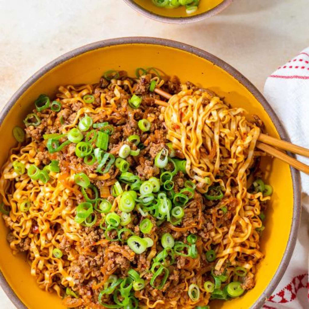Spicy soy noodles cooked image