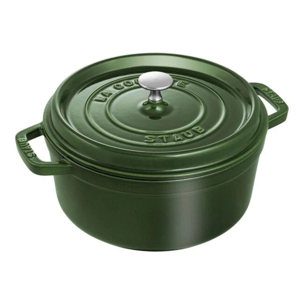 Staub 4qt round cocotte - basil