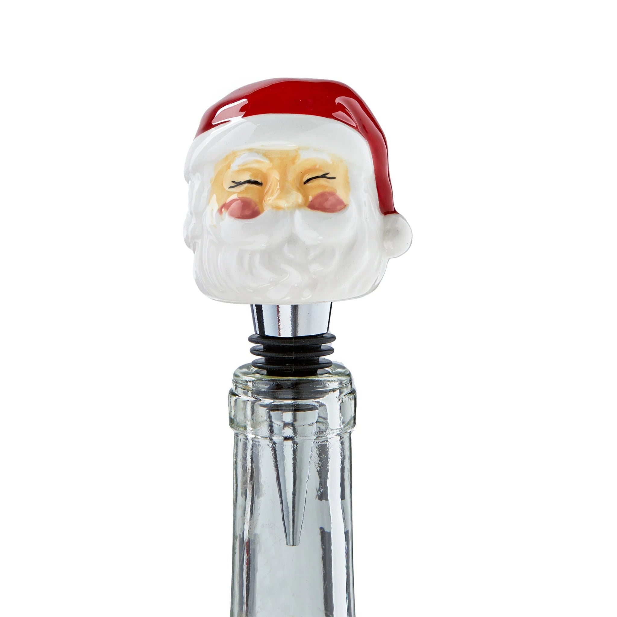 Bottle Stopper - Vintage Santa