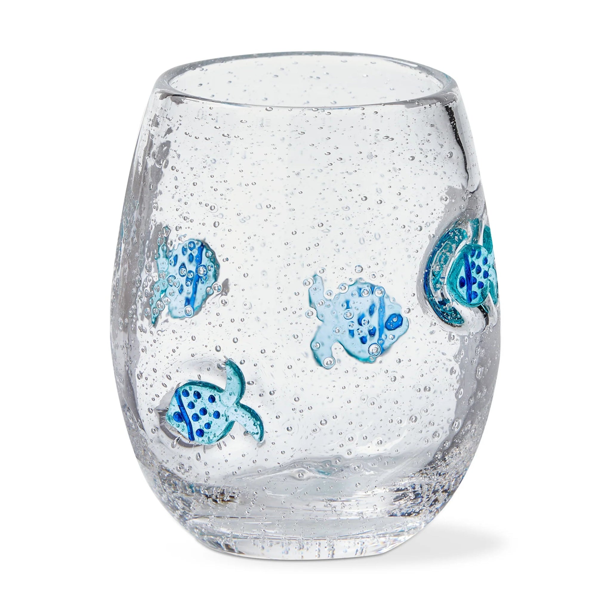 Bubble Glass Stemless Glass - Fish