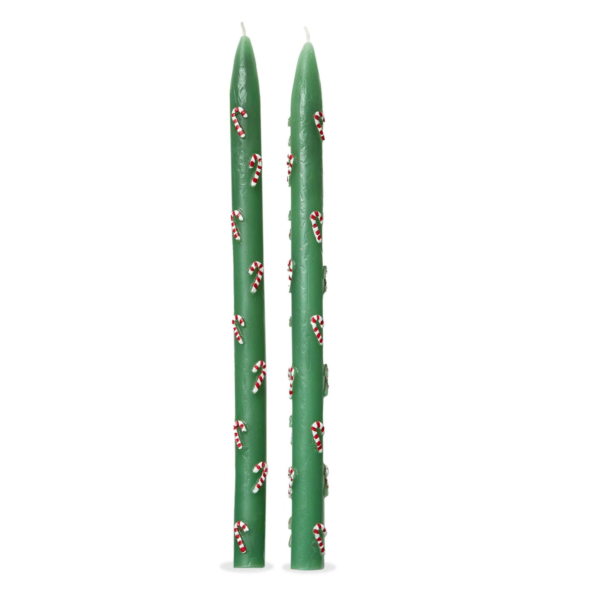 Candy Cane Taper Candle - Set of 2