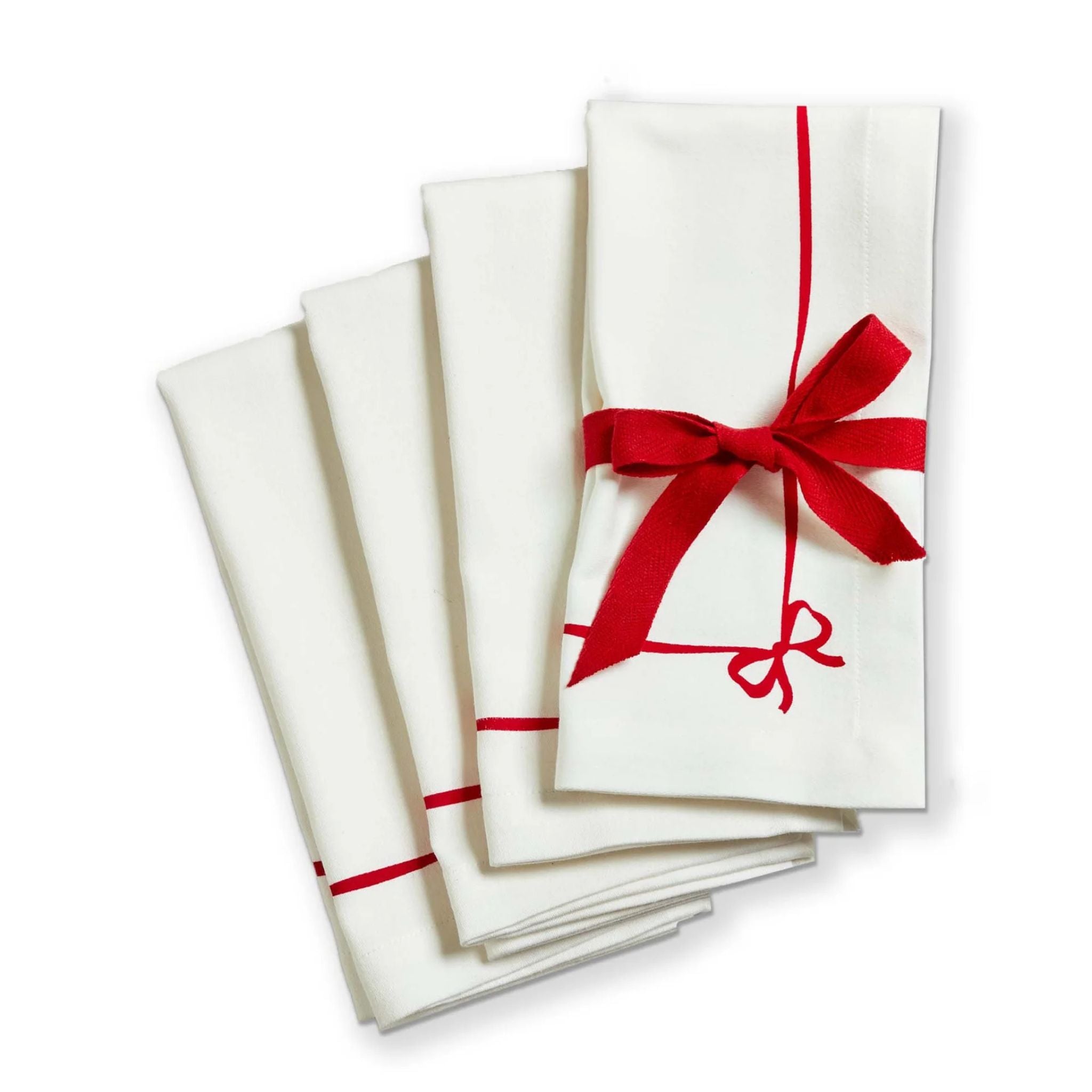 Napkin Set - Very Merry Bow