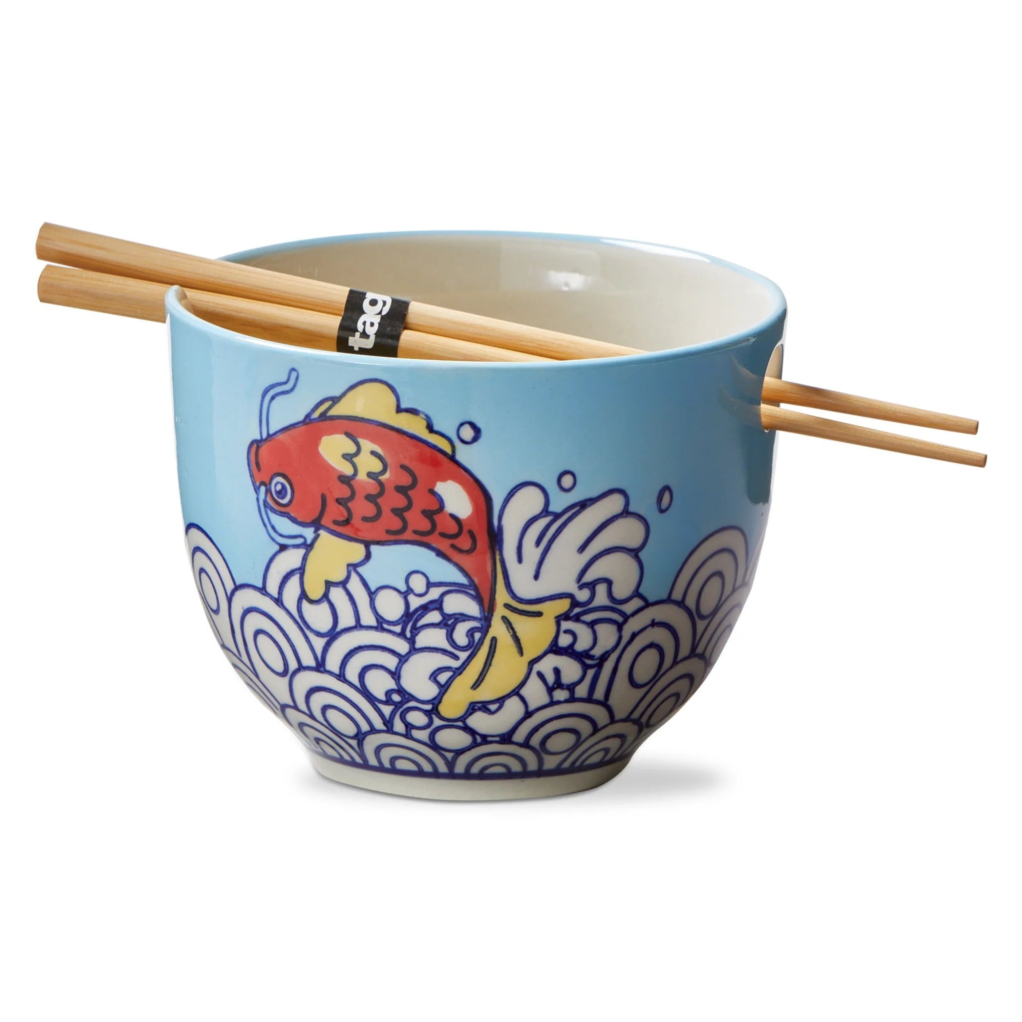 Noodle Bowl & Chopstick Set - Koi Fish