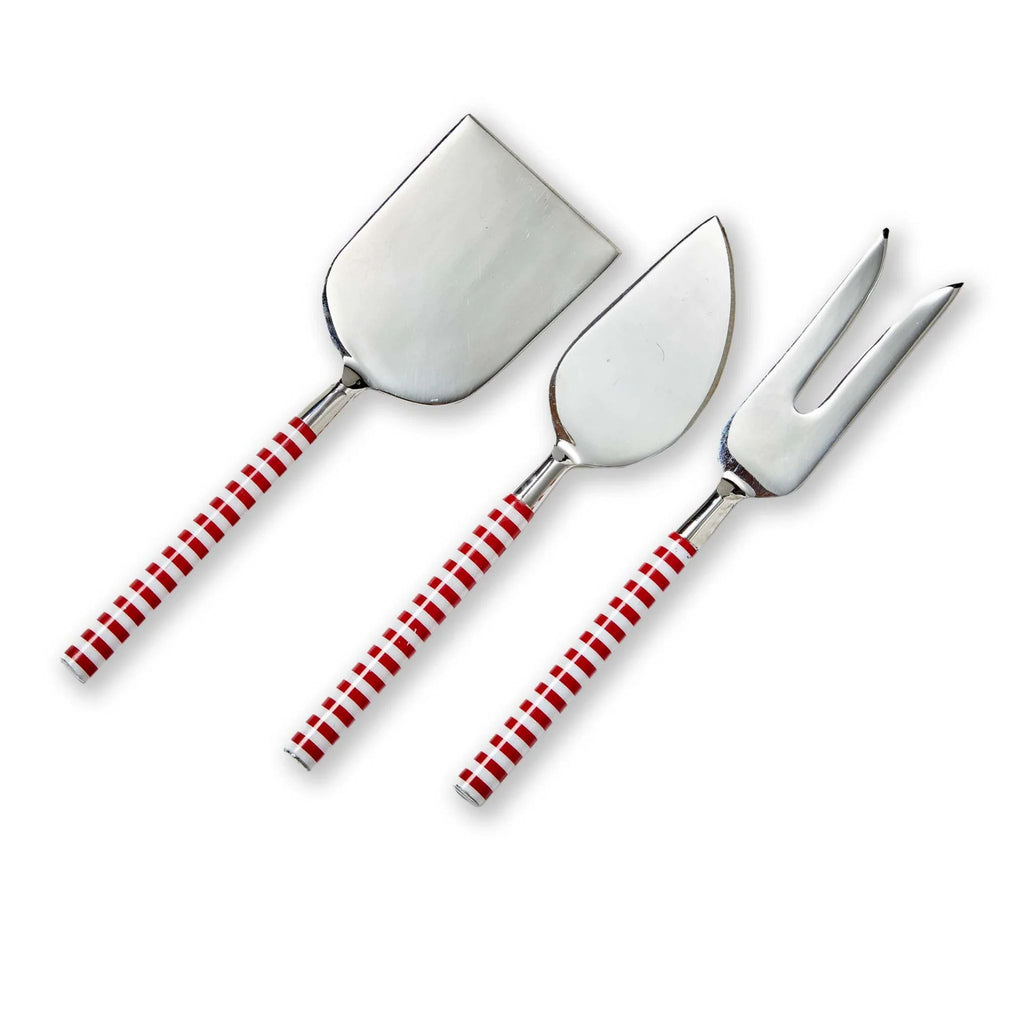 Cheese Utensil Set - Candy Stripe