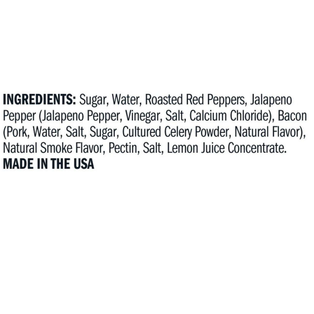 Hot Pepper Bacon Jam ingredient list