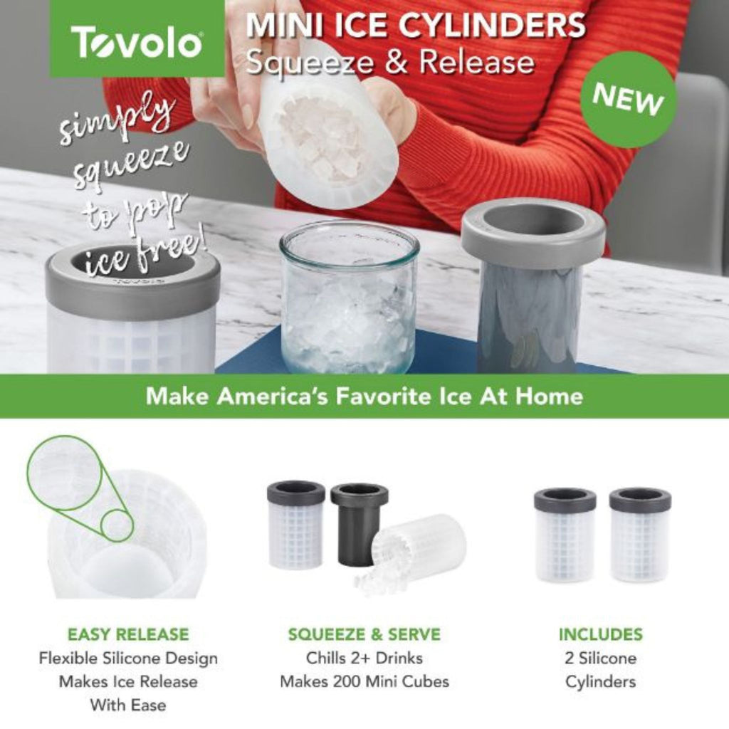 Mini Ice Cylinder Mold - Set of 2