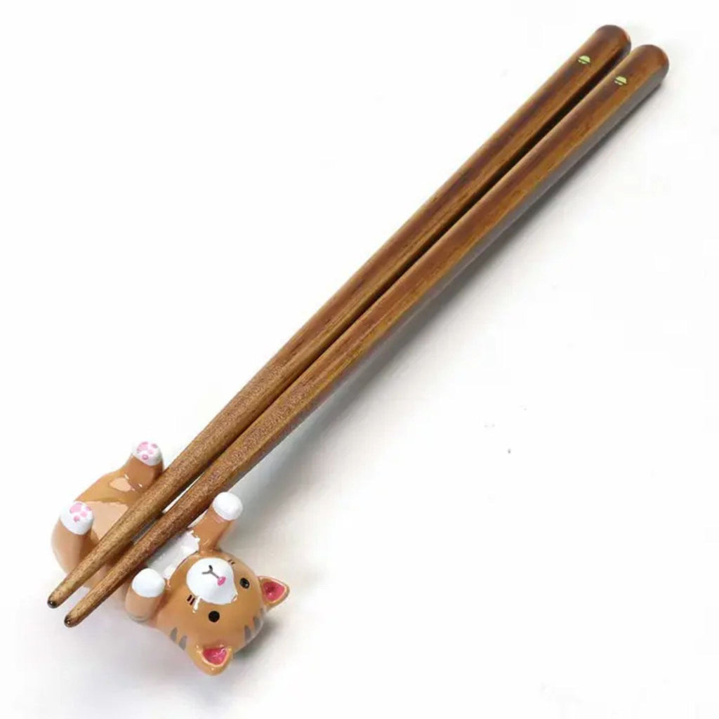 Kids Chopsticks w/Cat Rest