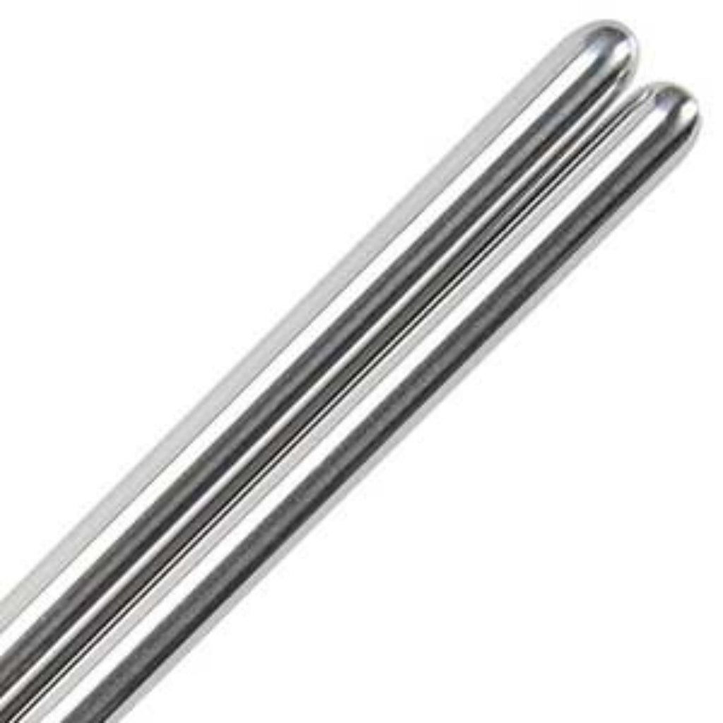 stainless steel chopsticks closeup