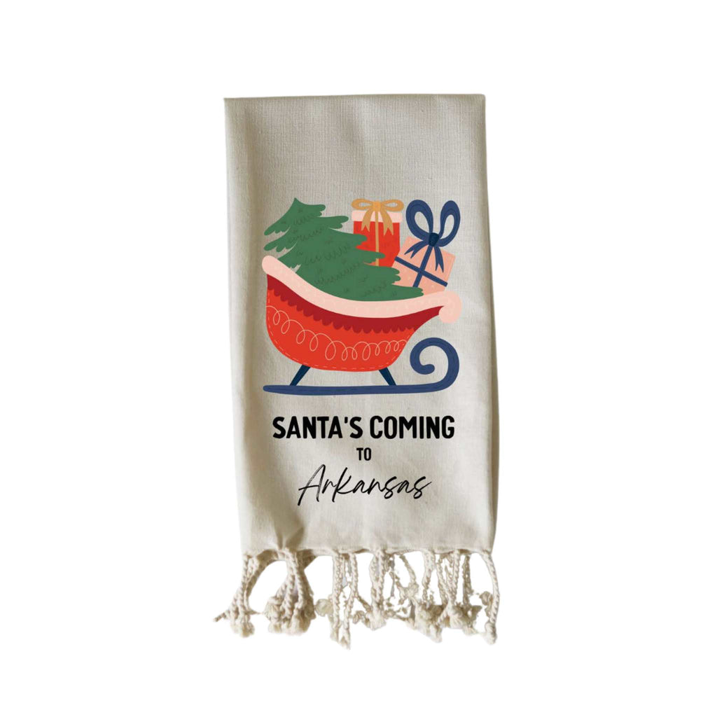 dishtowel - Santa's coming to AR