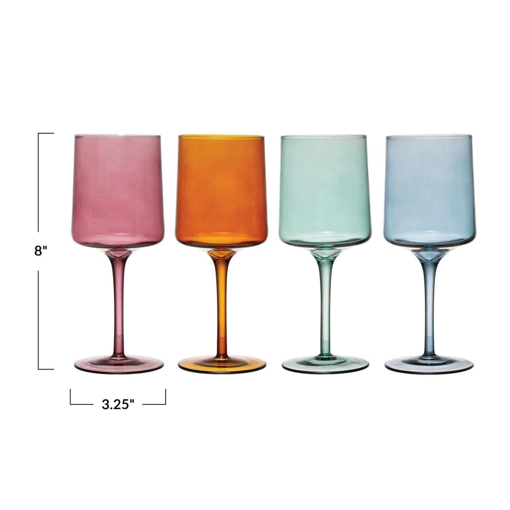 Wine glass dimensions
