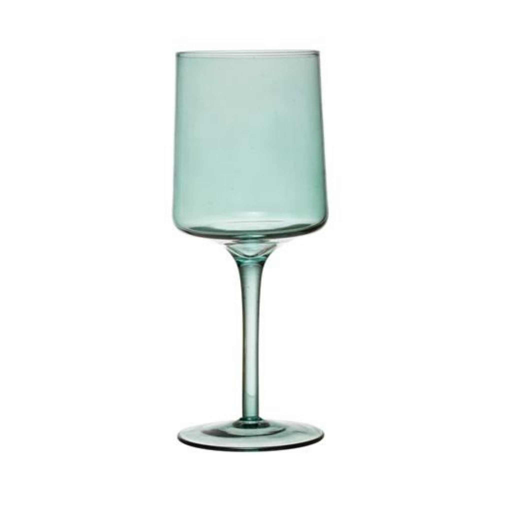 Wine glass green