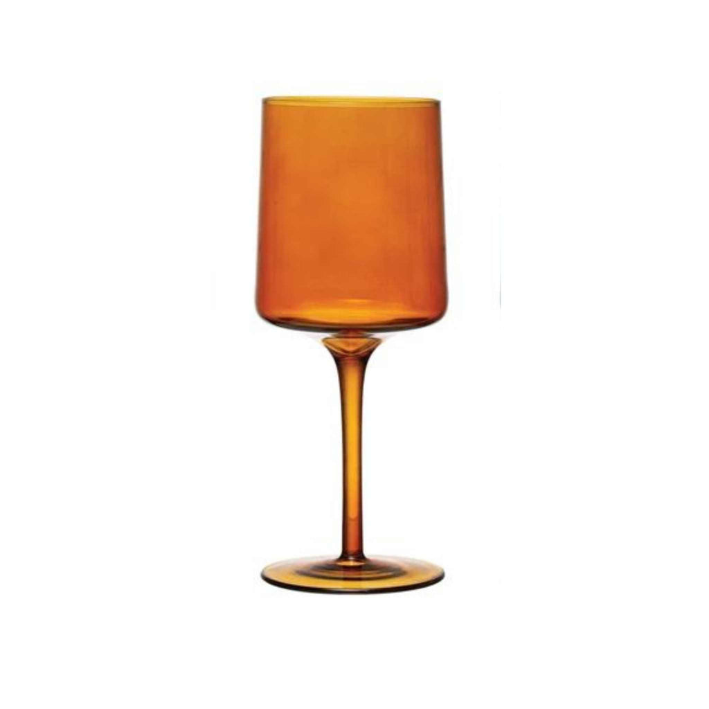Wine glass orange