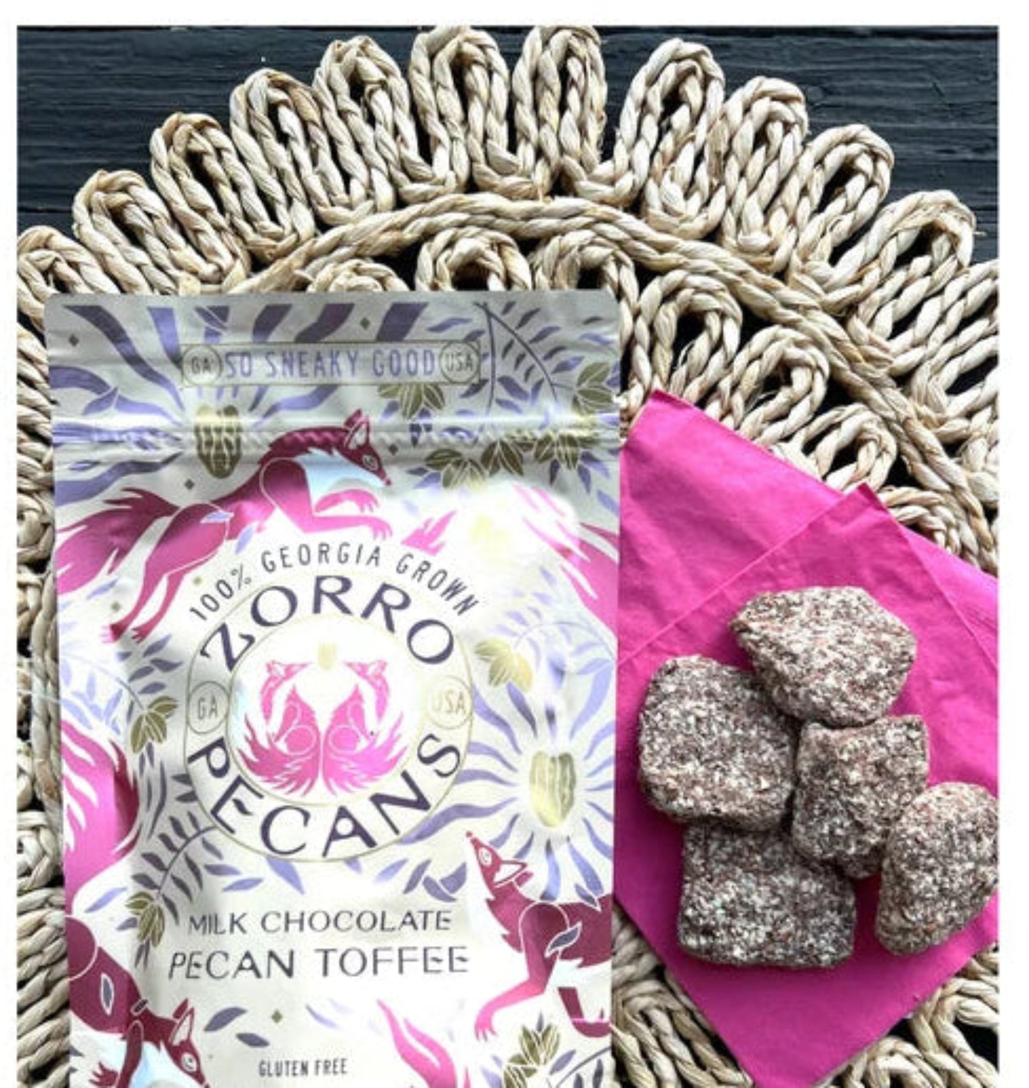 Choc Toffee Pecans - Mini Bag