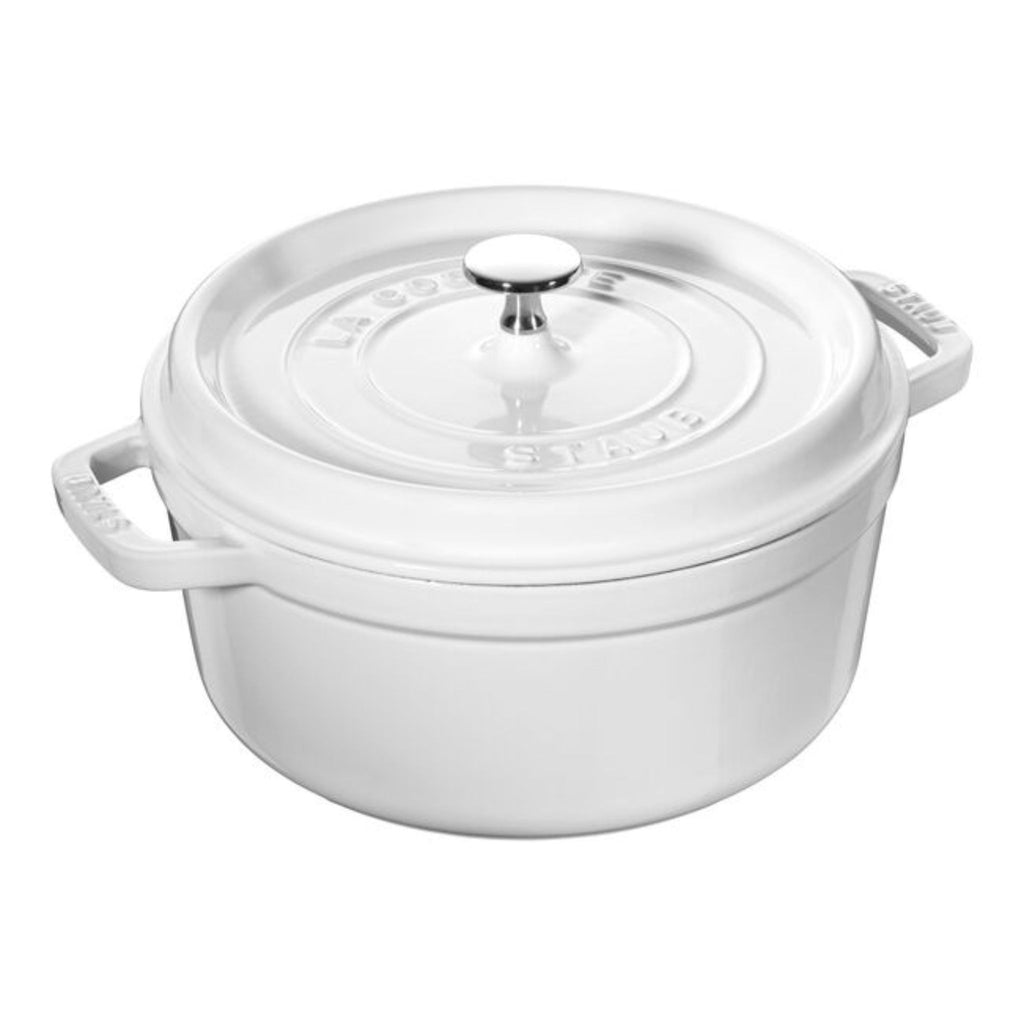 Staub 4 Quart Cocotte - pure white