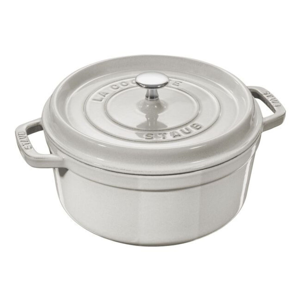 Staub 4 Quart Cocotte - white truffle