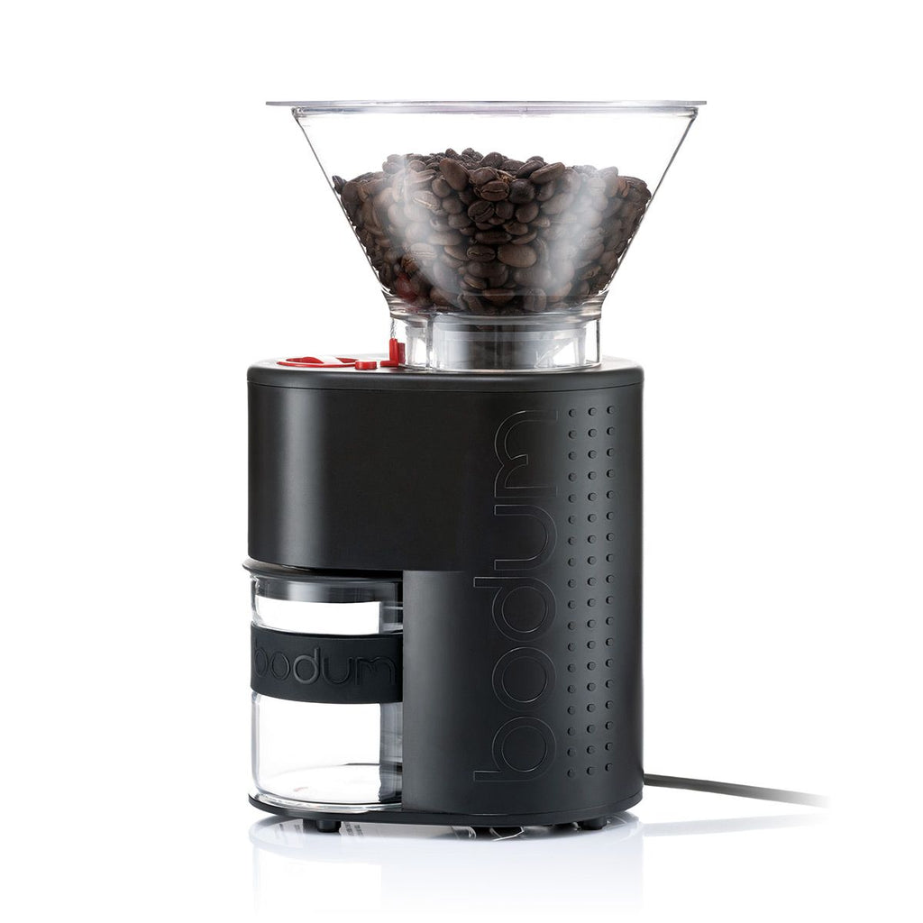 Bistro Electric Coffee Grinder with Glass Catcher