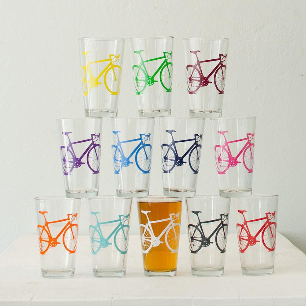 Bike Party Pint Glasses