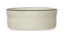 Stoneware Bowl w/Black Rim - 9 1/2Cup