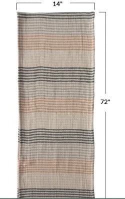 Table Runner - Yarn Dyed w/Stripes