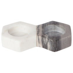 Marble Divided Tray - White/Slate
