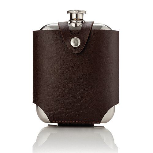 Stainless Steel Flask and Carrying Case