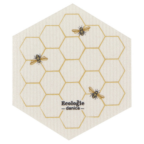 Swedish Dish Cloth - Shaped Bees