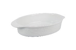 Textured Oval Baker with Handles